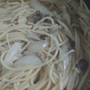 しめじのにんつゆスパゲティ